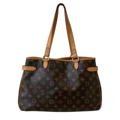LOUIS VUITTON Batignolles Horizontal Monogram Tote Bag M51154 Brown Women's — Like New