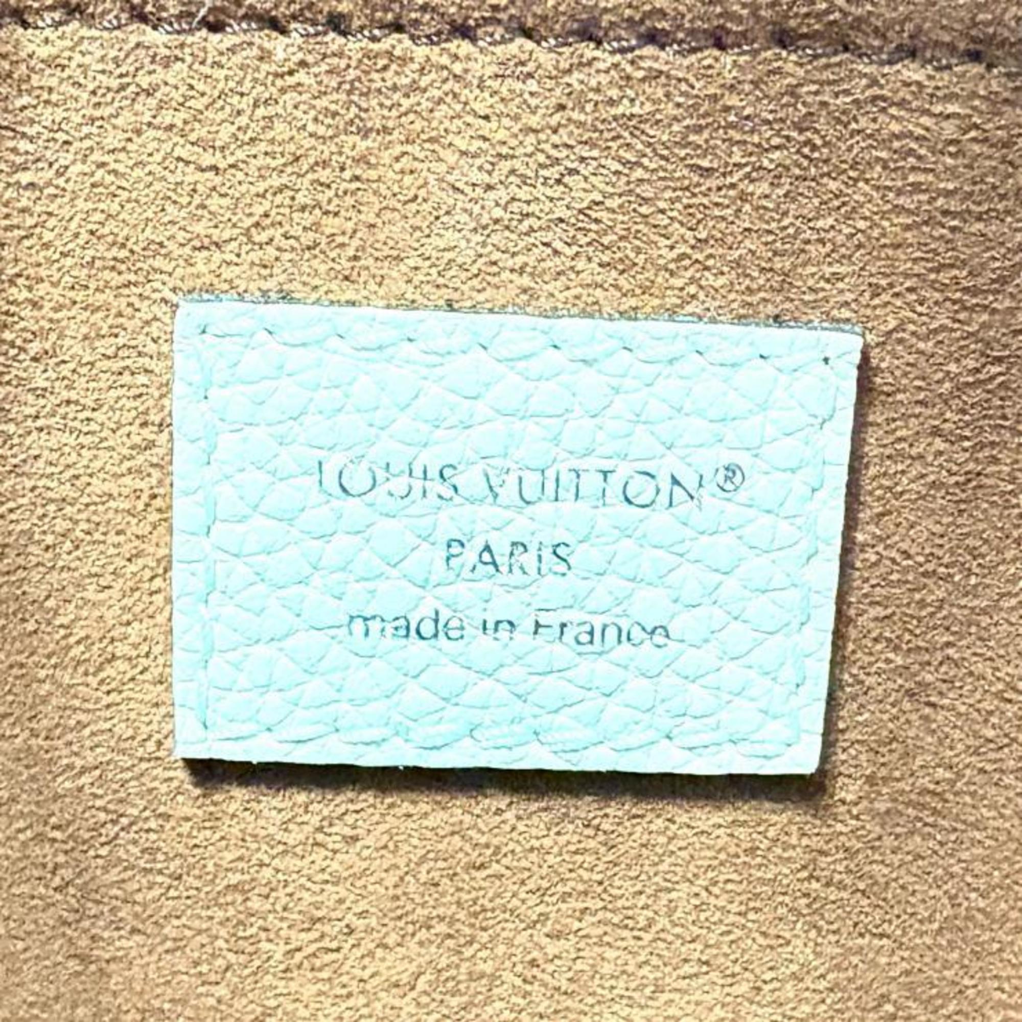 Louis Vuitton Mahina M24255 Hand It All PM Galle 2-way Shoulder Bag, Beige — Like New