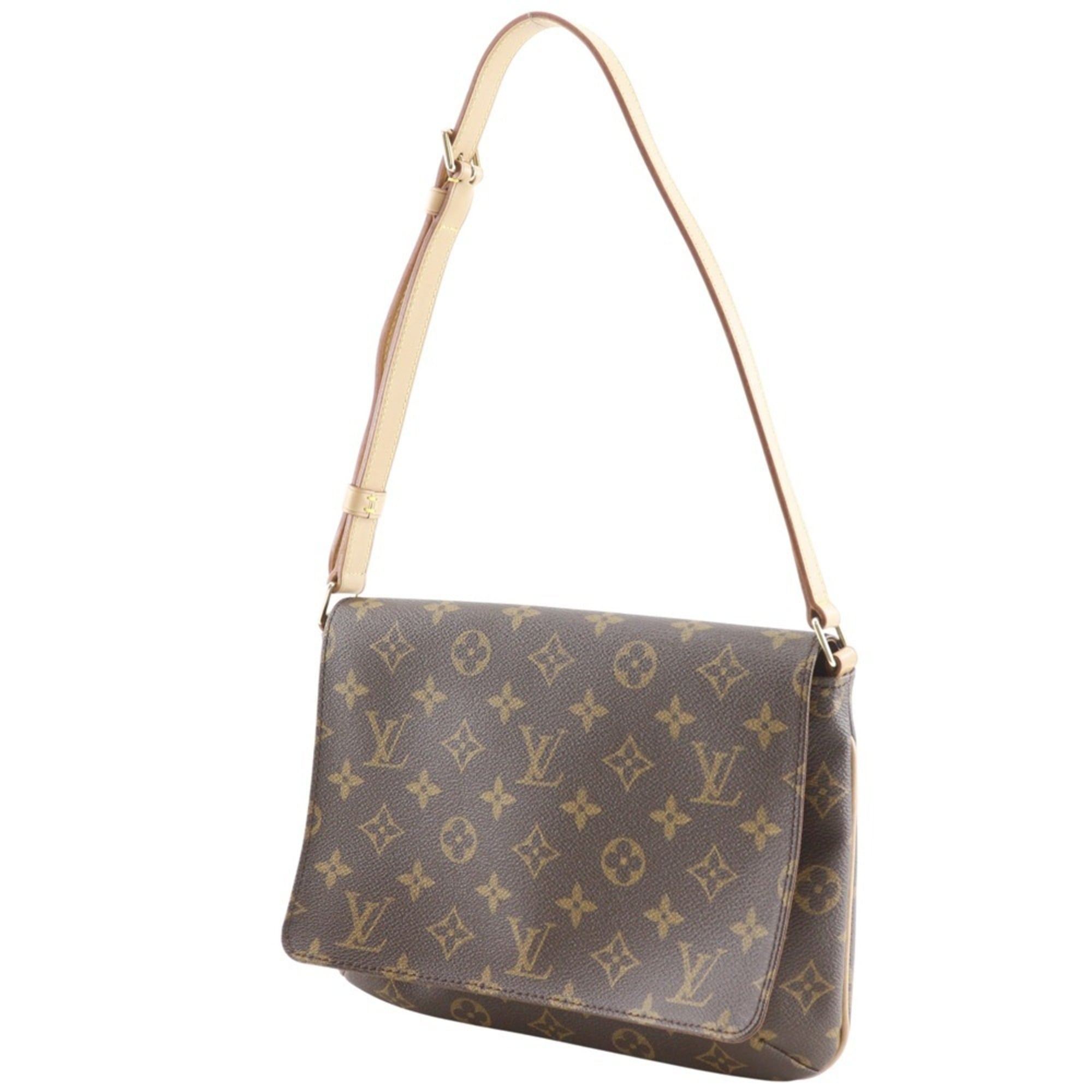 Louis Vuitton Musette Tango Shoulder Bag, Short Bag M51257, Monogram Canvas, 2000, Brown, SP0010, A5, Magnetic closure, Women's