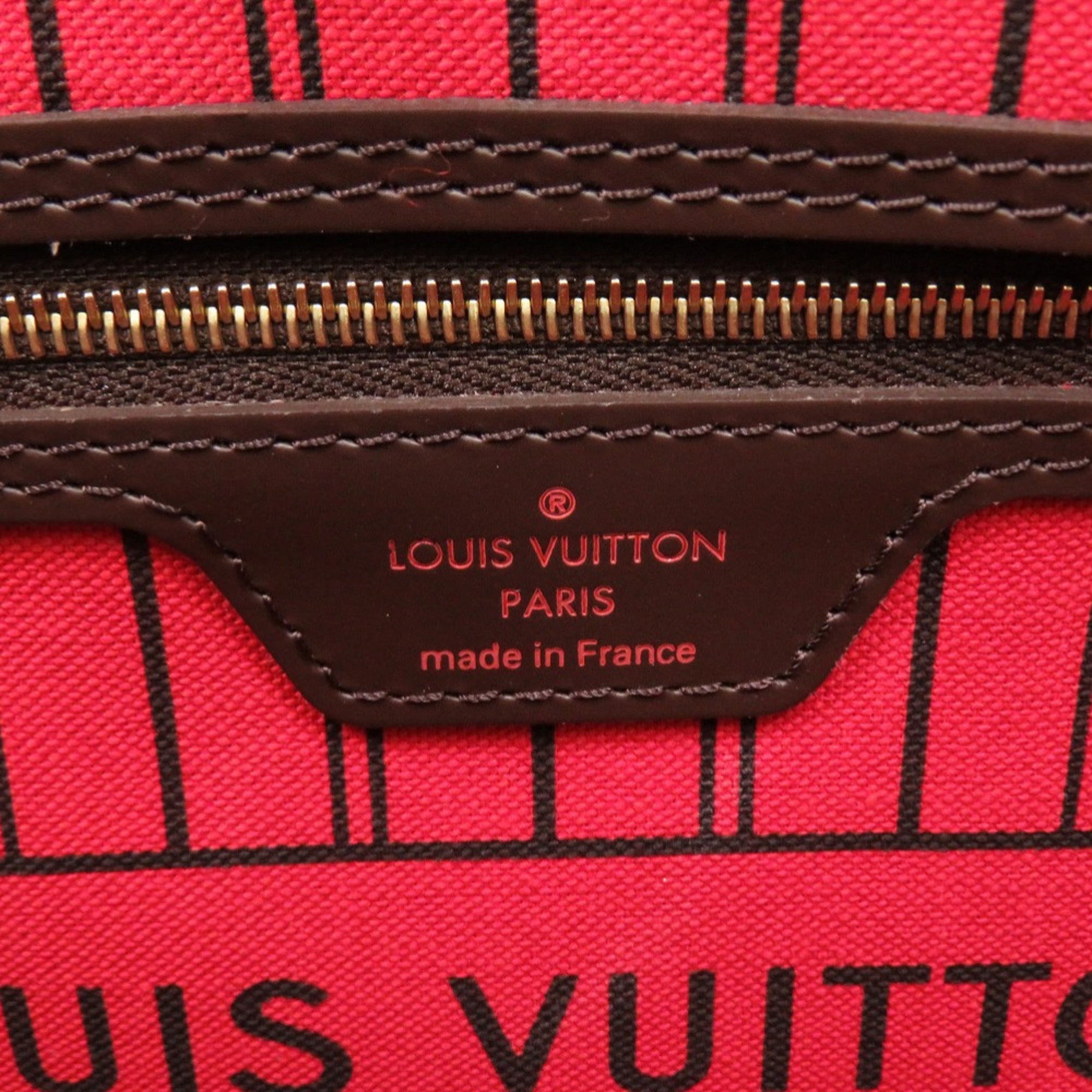 Like new Louis Vuitton Neverfull PM Damier Brown Tote Bag with Pouch N41359 LV 0701 LOUIS VUITTON — Like New