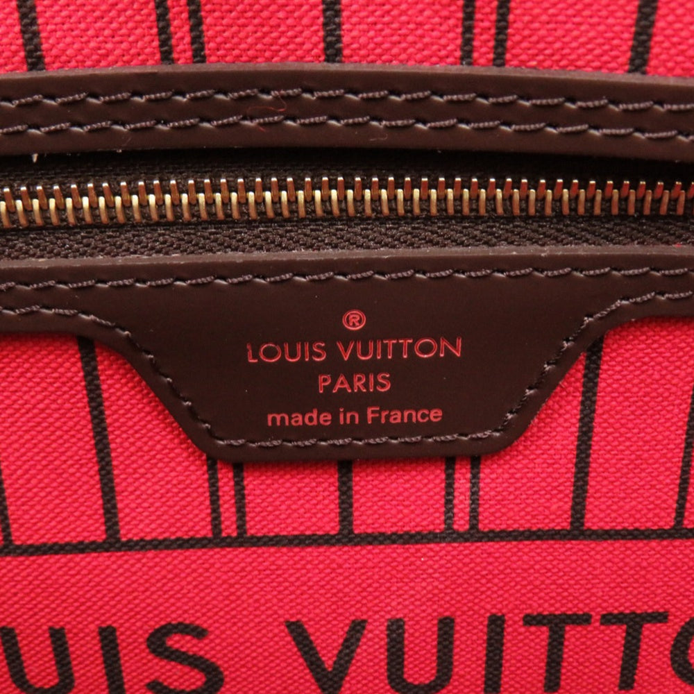 Like new Louis Vuitton Neverfull PM Damier Brown Tote Bag with Pouch N41359 LV 0701 LOUIS VUITTON — Like New