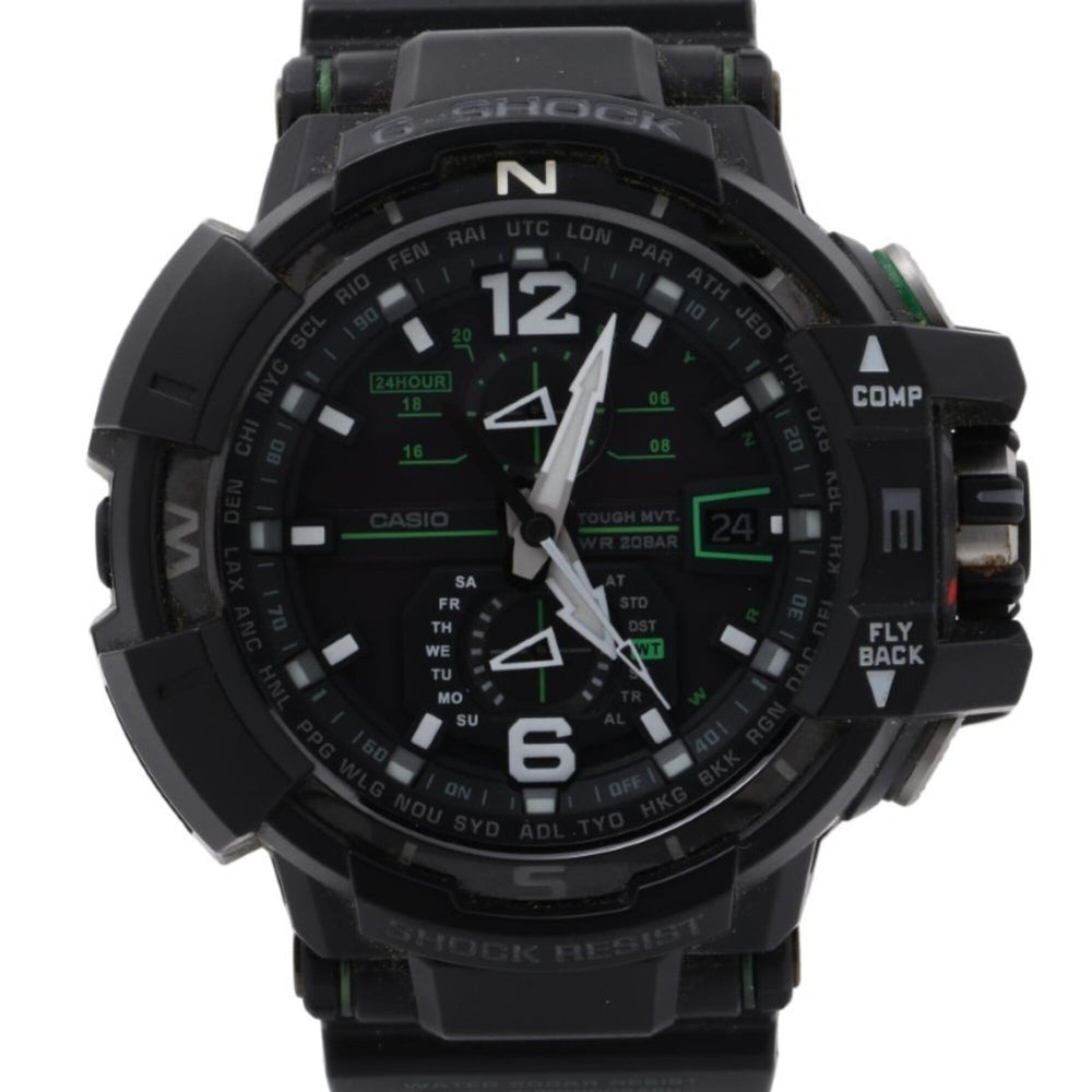 CASIO G-SHOCK MASTER OF G - AIR GRAVITYMASTER GW-A1100-1A3JF Black Resin Men's Analog Watch — Very Good