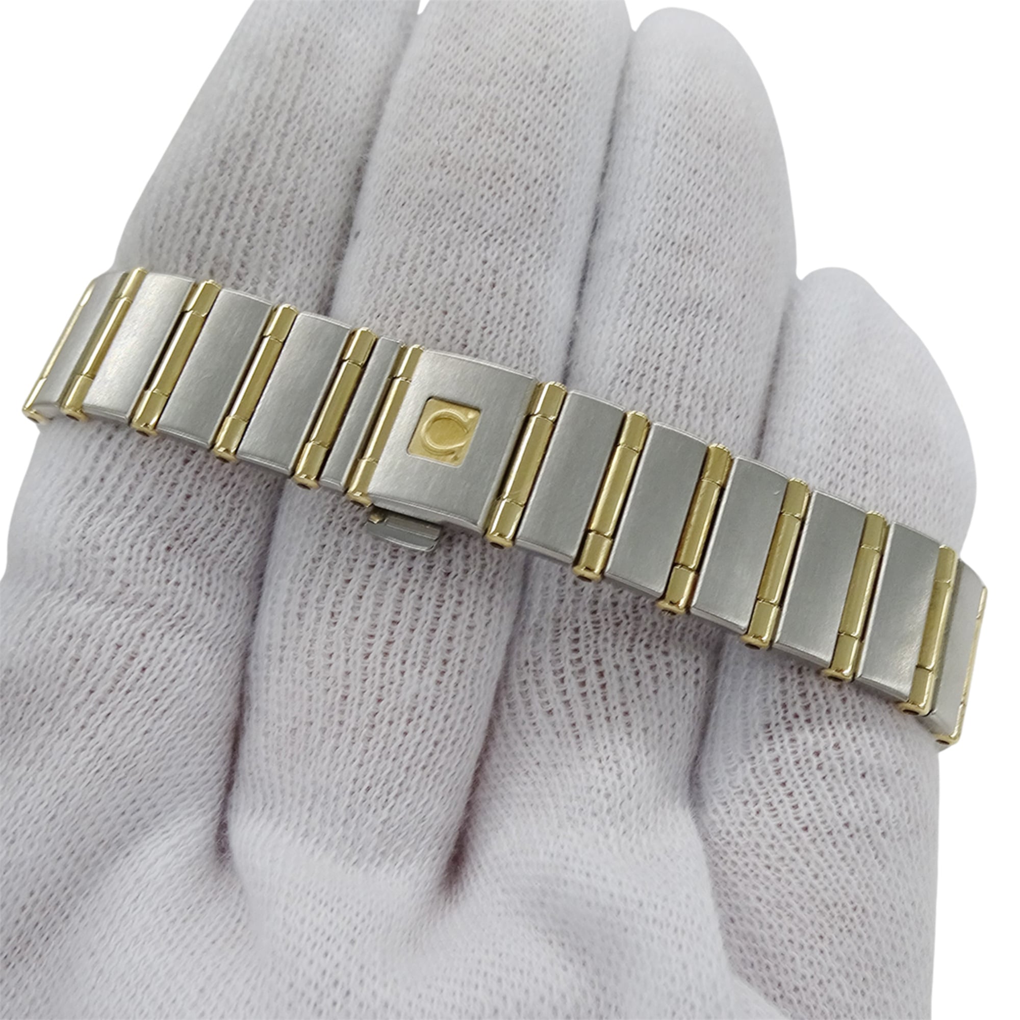 Omega Constellation Mini 1267.15 Women's Watch, Brand Name, Diamond, Quartz, Stainless Steel (SS), Gold (YG) Combination, Full Bar — Good