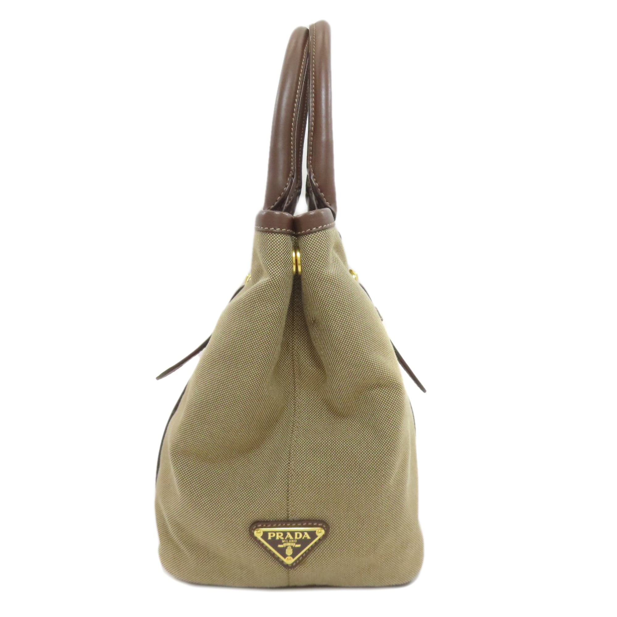 Prada logo hardware 2-way handbag canvas women's PRADA