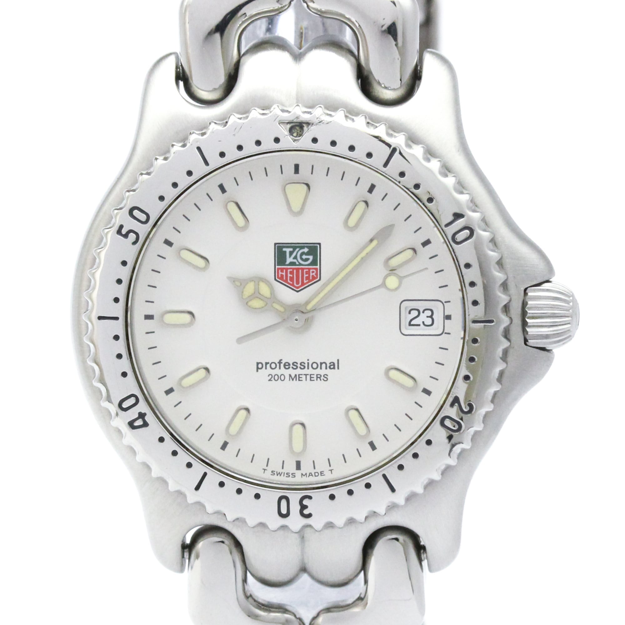 TAG HEUER Sel Professional 200M Steel Mid Size Watch WG1212 Polished — Very Good