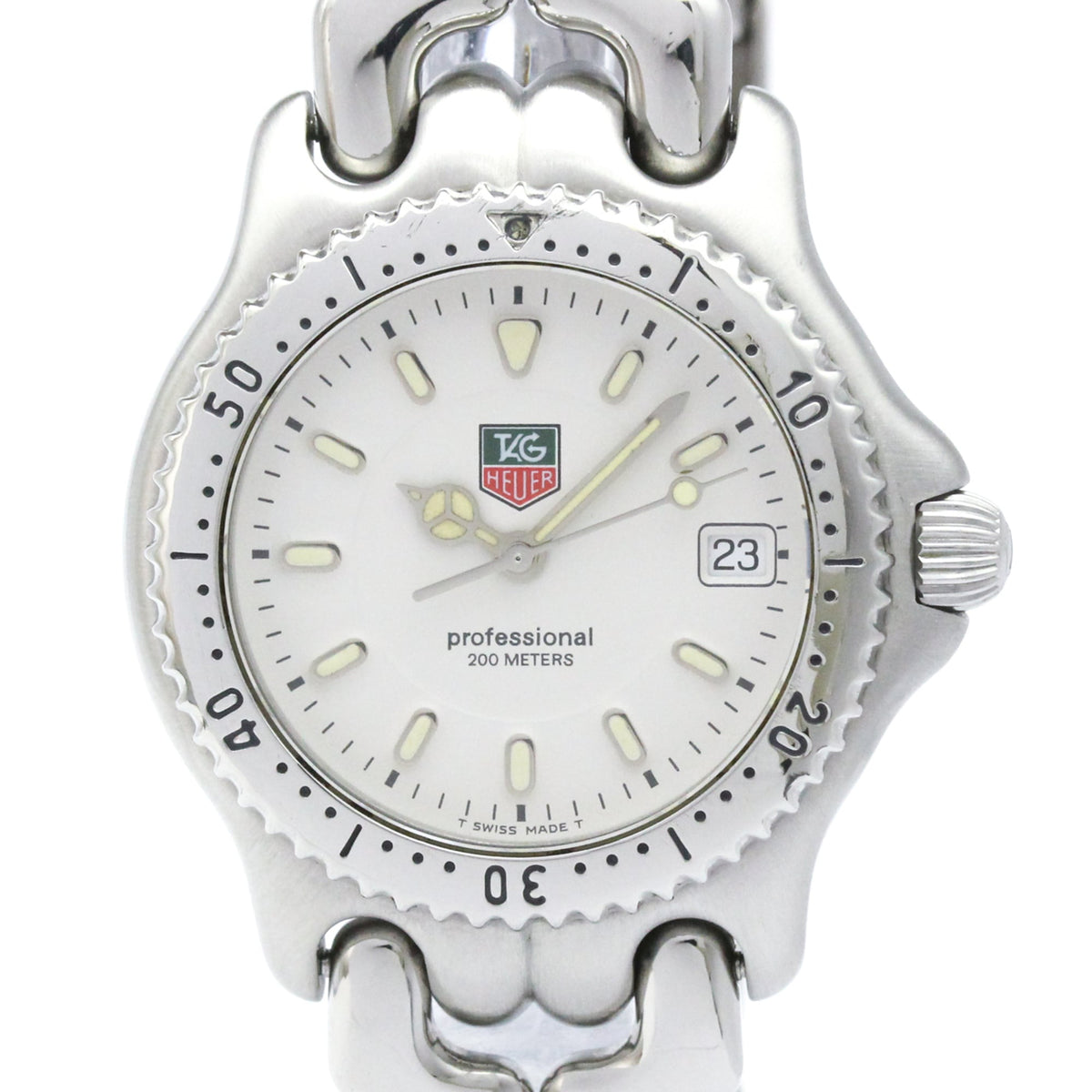 TAG HEUER Sel Professional 200M Steel Mid Size Watch WG1212 Polished — Very Good