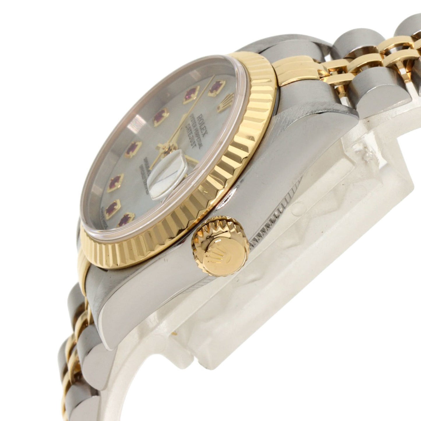 Rolex 79173NGR Datejust 10-Piece Ruby Watch in Stainless Steel/SSx18KYG/18KYG Women's