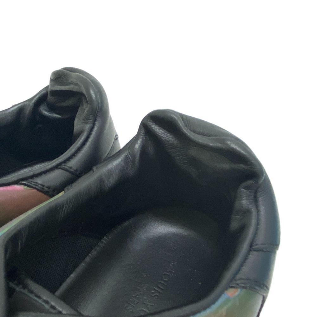 LOUIS VUITTON 2021 Rivoli Line Rainbow Sneakers Black Men's