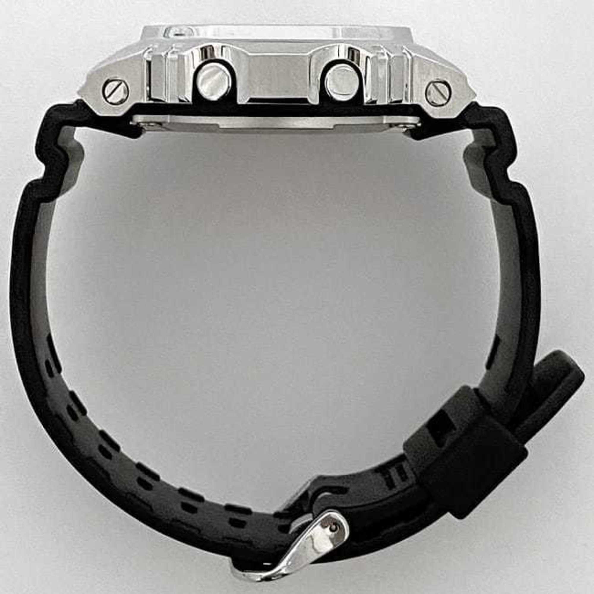 Casio Watch f-22313 Black Silver G-SHOCK GM-5600 SS Rubber Quartz CASIO G-Shock Men's Women's Digital Display Bracelet Alarm Dial Unisex Sports f-222313 — Very Good