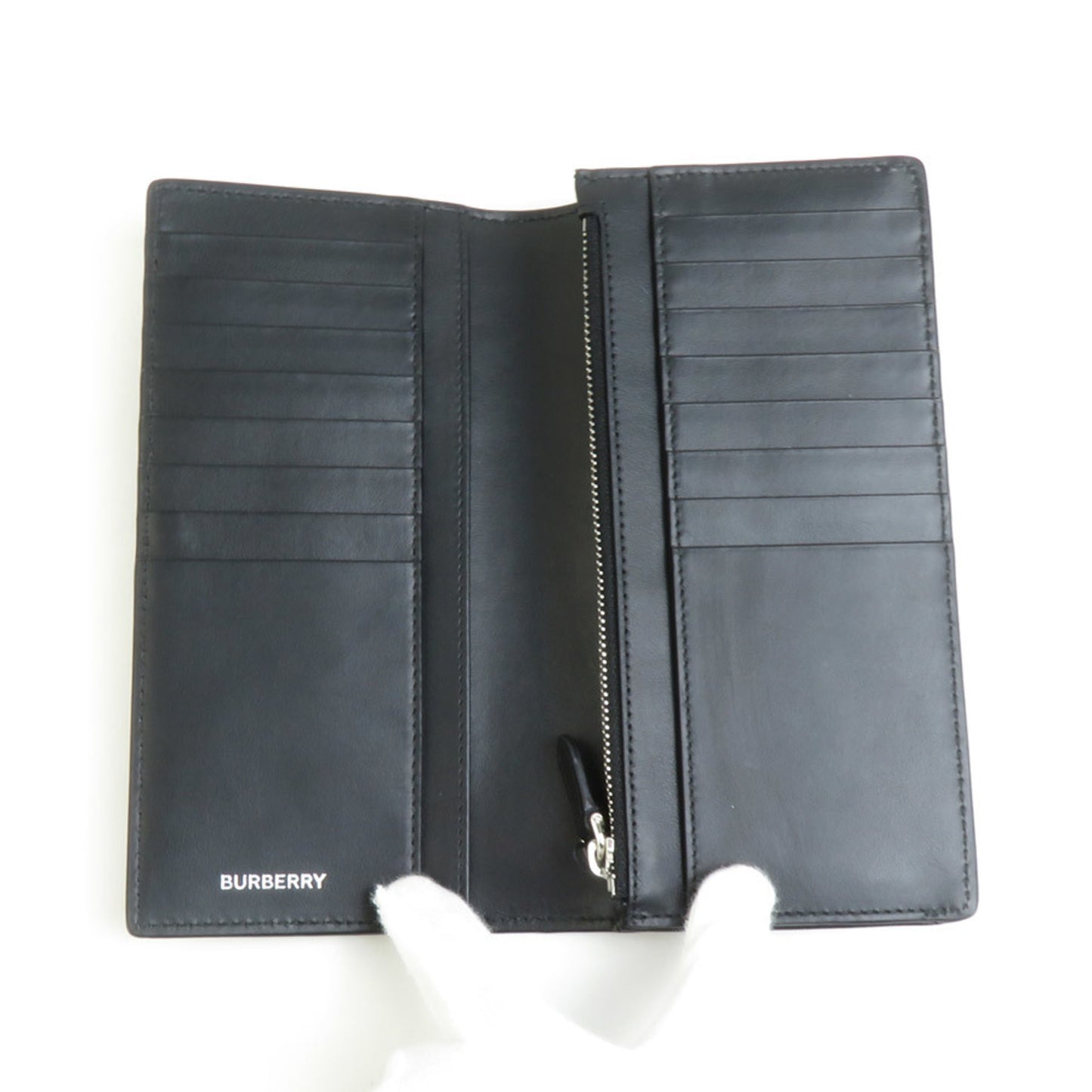 Burberry BURBERRY Bi-fold long wallet coated canvas beige men's women's h30779a