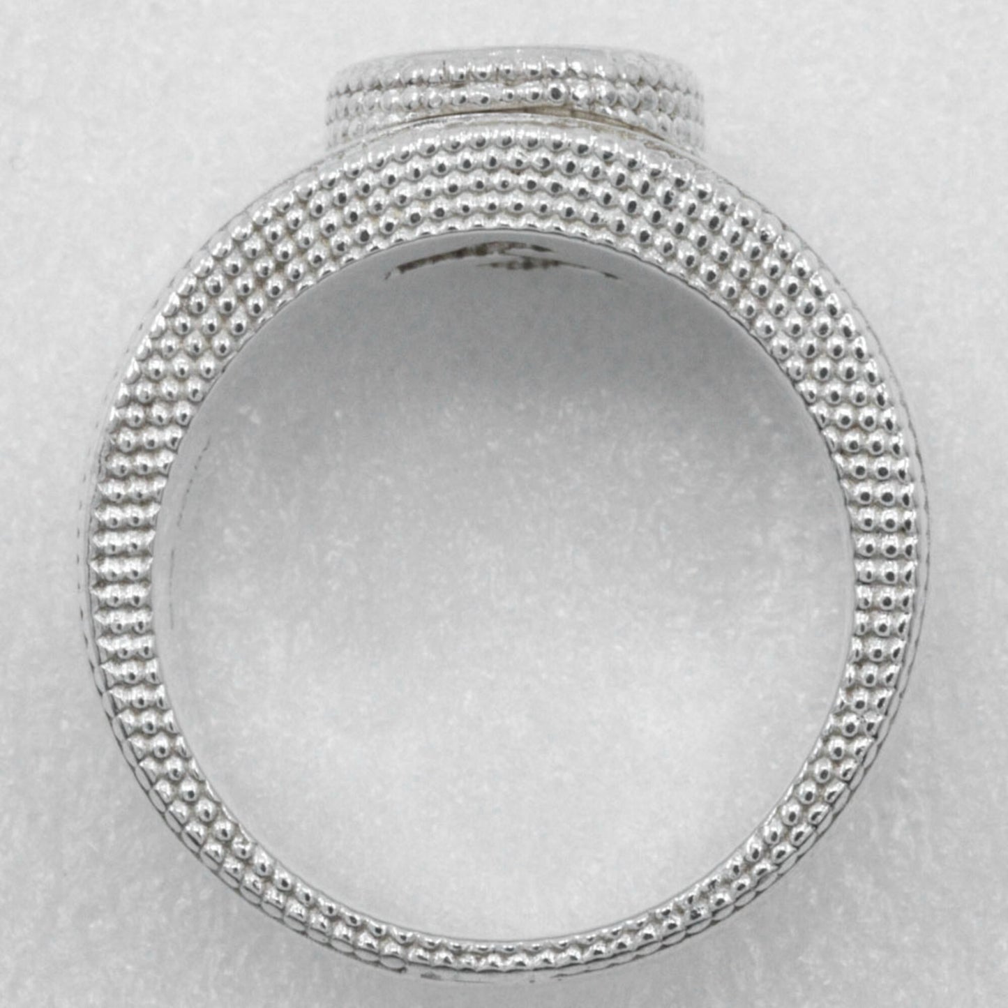 Gucci Interlocking G Ring, Size 9.5, Sterling Silver, Approx. 8.5g, Women's