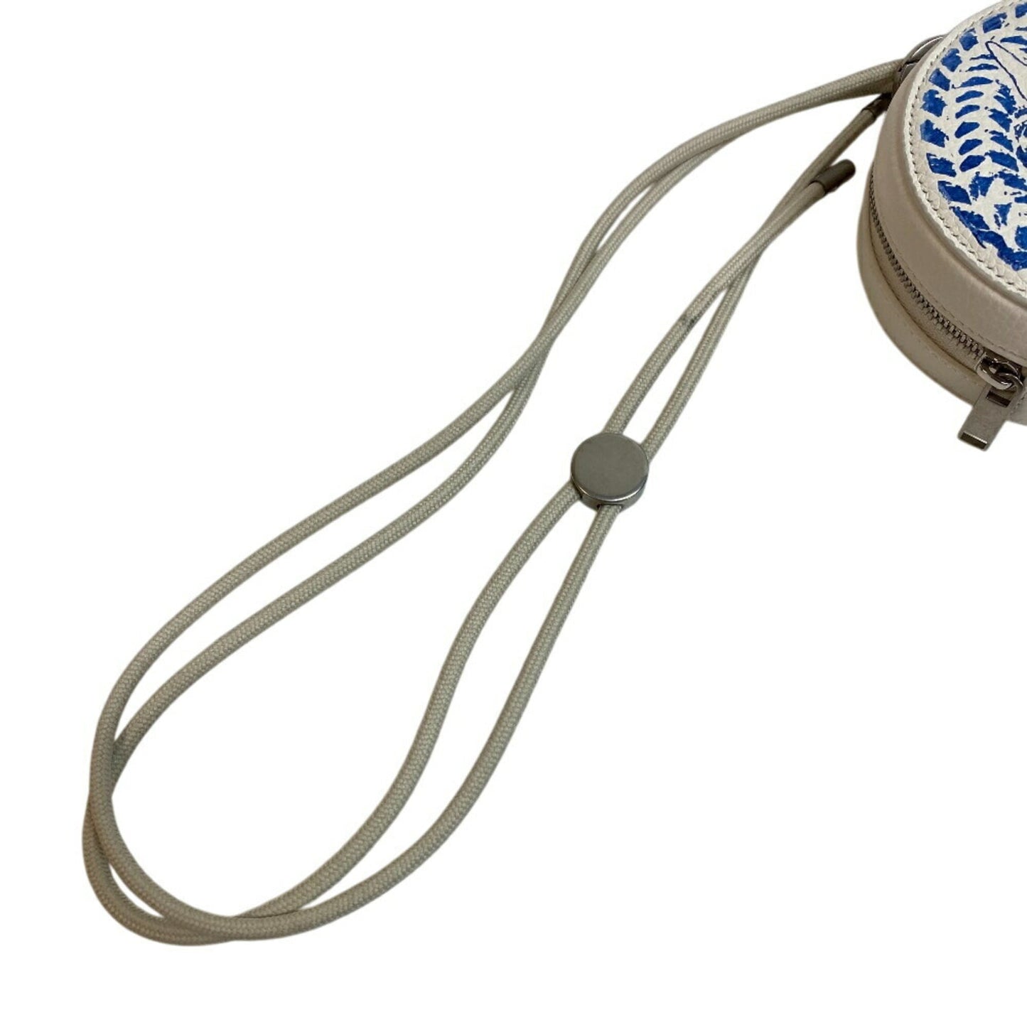 Christian Dior Yo-Yo Pouch with Strap, Dog, Hilton & Nell Collaboration, White, Unisex