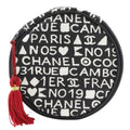 Chanel 31rue Cambon Makeup Pouch, Novelty, Cotton, Black, Zippered, Women's