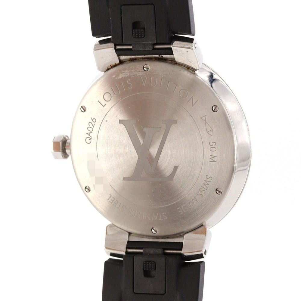 Louis Vuitton Tambour Slim Damier QA026 SS Quartz Watch — Good