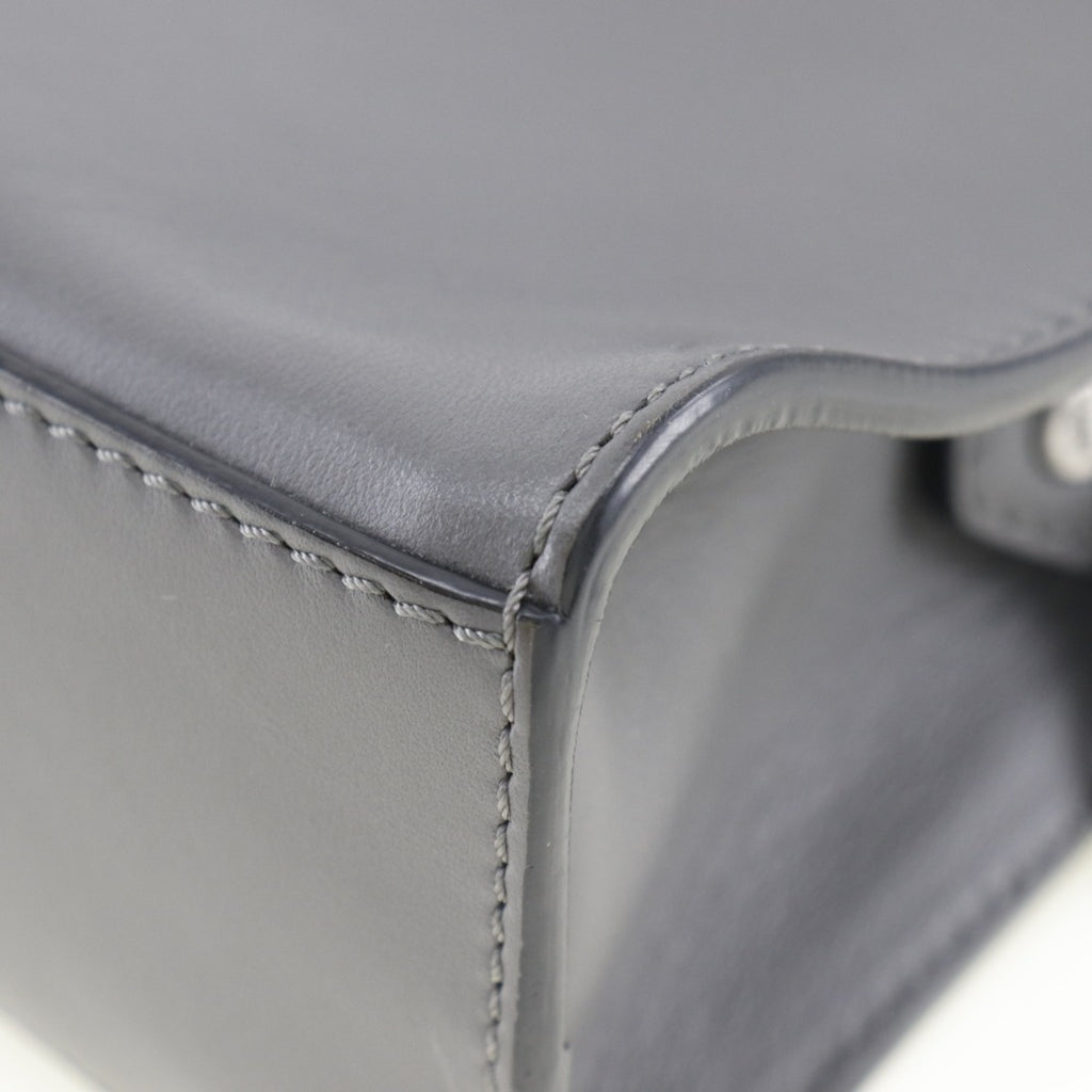 Fendi Mini Messenger 2WAY Shoulder 7M0238O7B Leather Gray Ladies Handbag