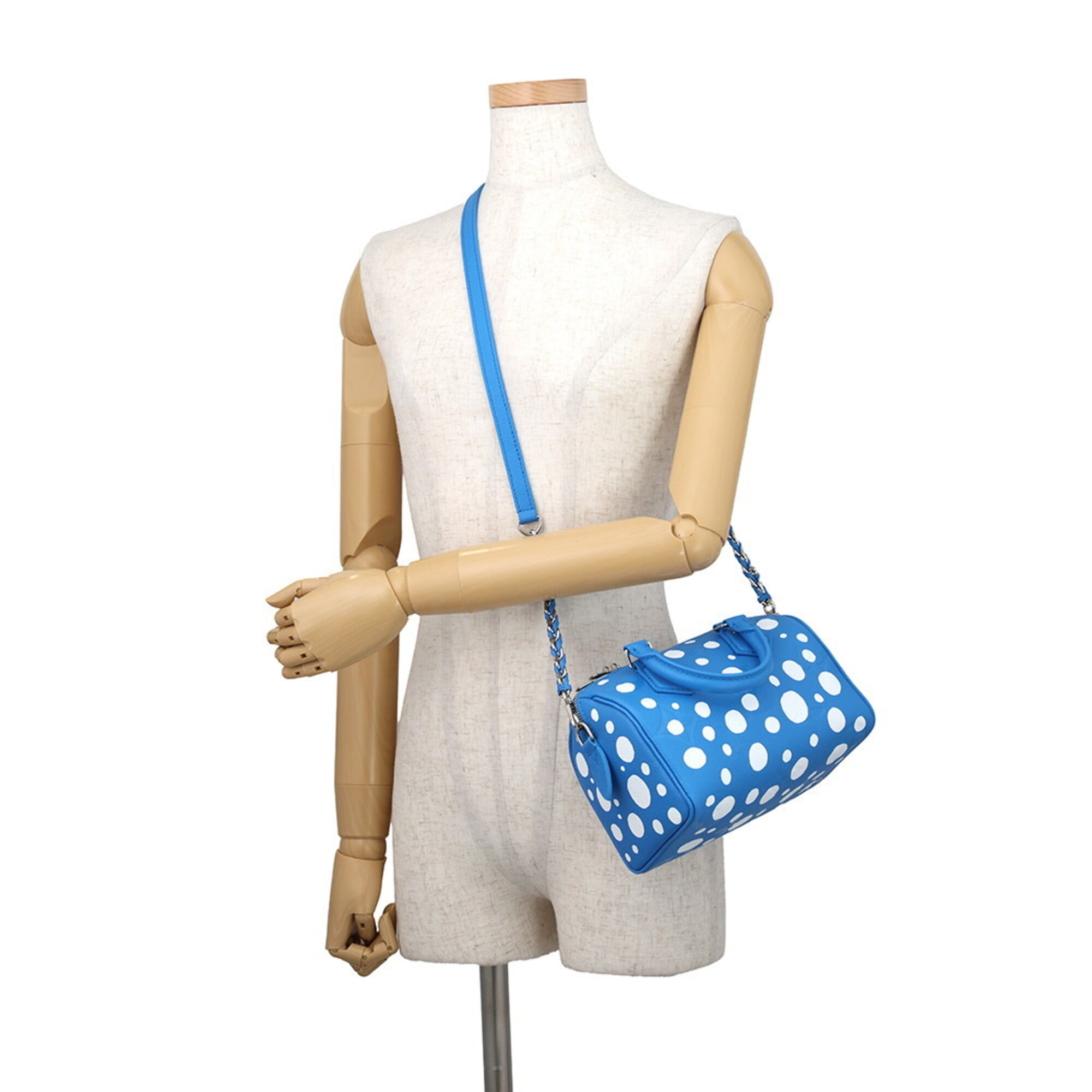 Louis Vuitton Monogram Empreinte LV x YK Speedy Bandoulière 20 M46425 2-way handbag, designed by Yayoi Kusama. handbag for women. LOUIS VUITTON — Like New