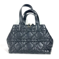 Christian Dior Dior M2821OSHJ 2WAY Bag Toujour Medium Tote Handbag with Pouch Shoulder Calfskin Women's Black — Like New