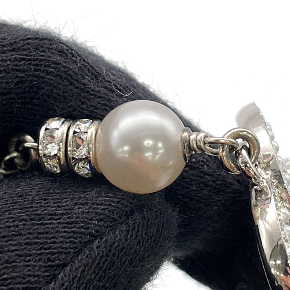 Chanel necklace with Coco Mark, faux pearl and rhinestone design. CHANEL for women — Like New