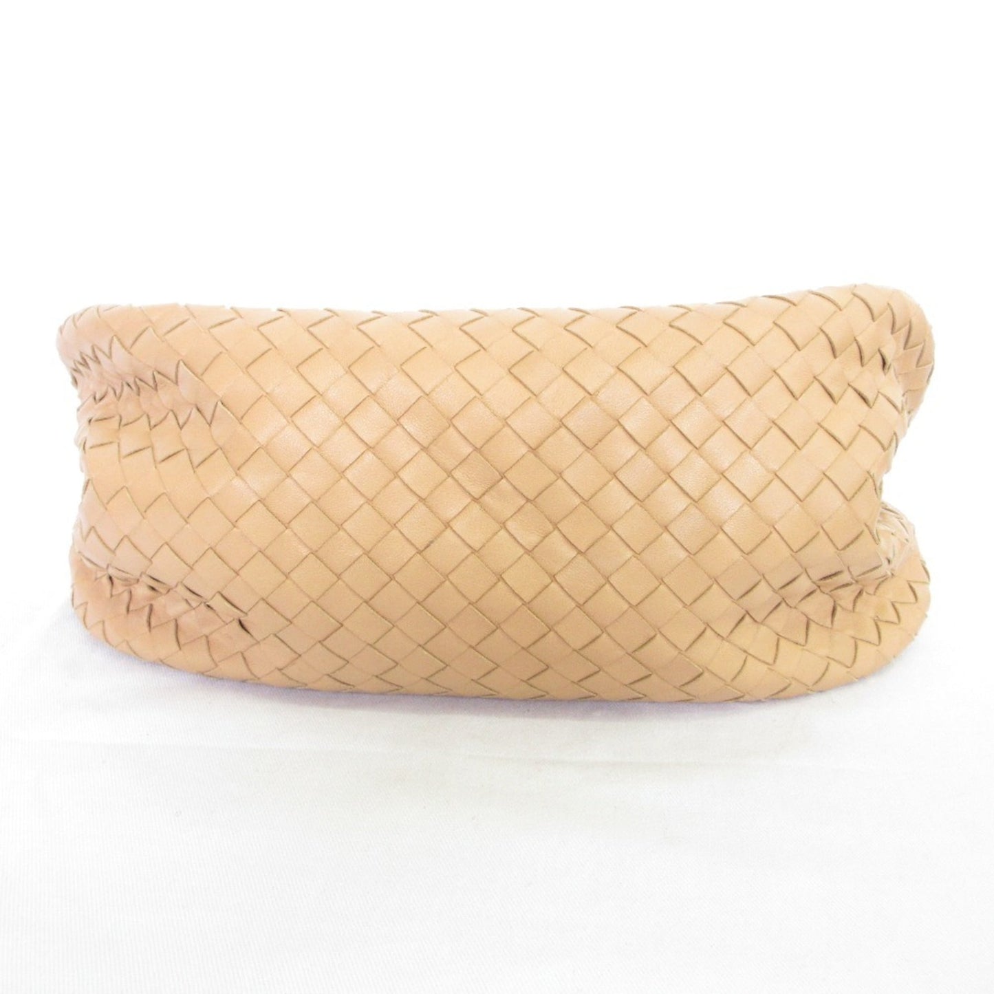 BOTTEGA VENETA Intrecciato Satchel Handbag in Pink Beige for Women