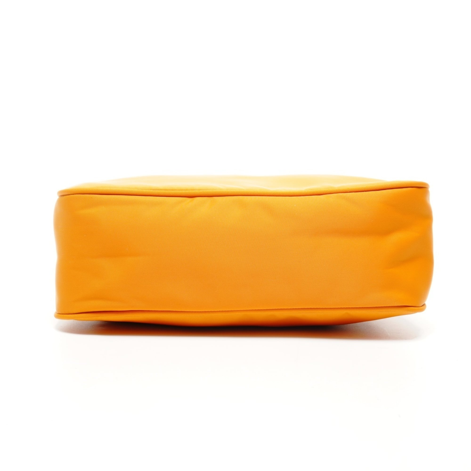 Prada nylon hobo mini handbag in orange