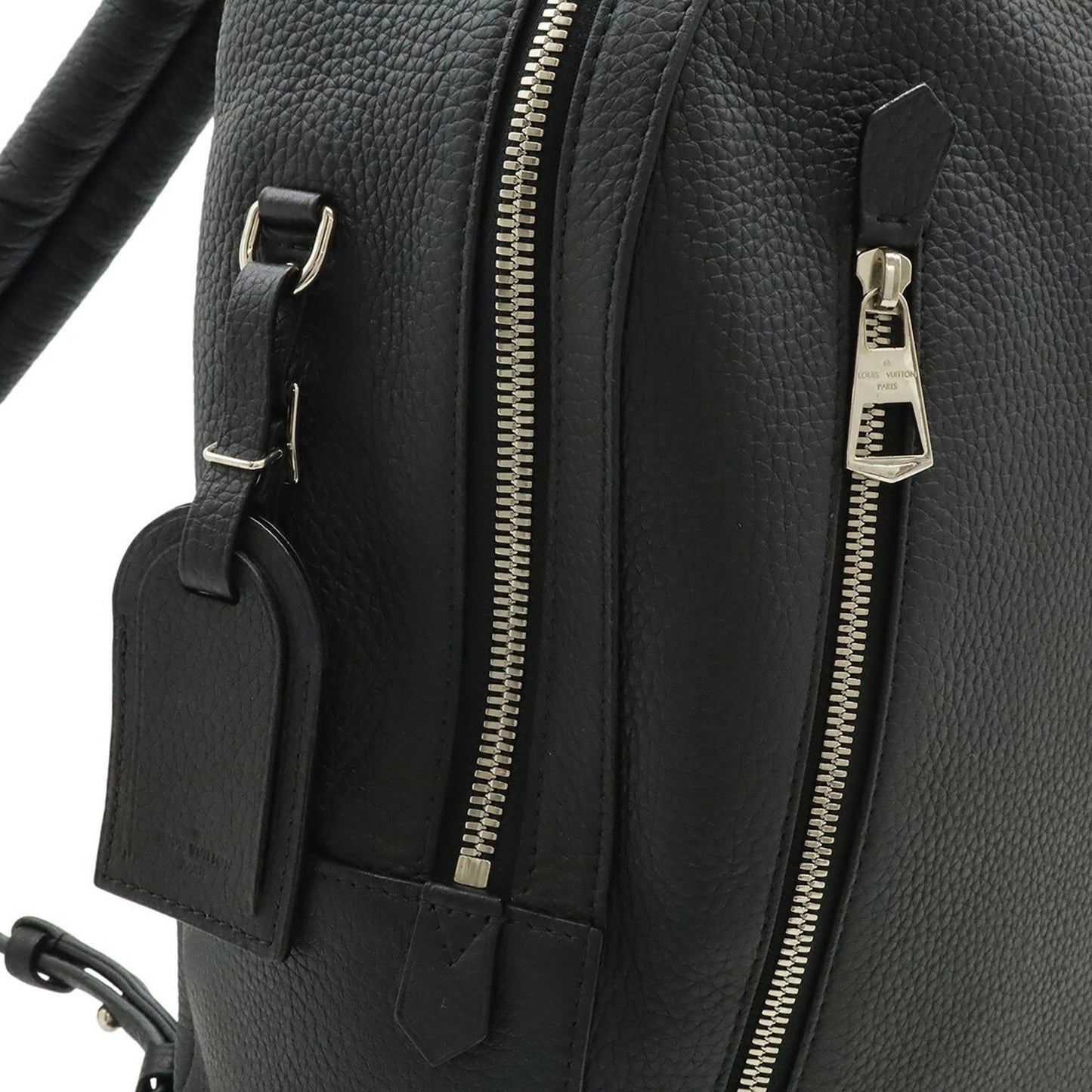 LOUIS VUITTON Armand Taurillon Leather Backpack in Black, Noir, M42687