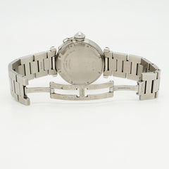 Cartier Pasha C Meridian GMT W31029M7 Silver Dial Watch (Boys' Size) — Good