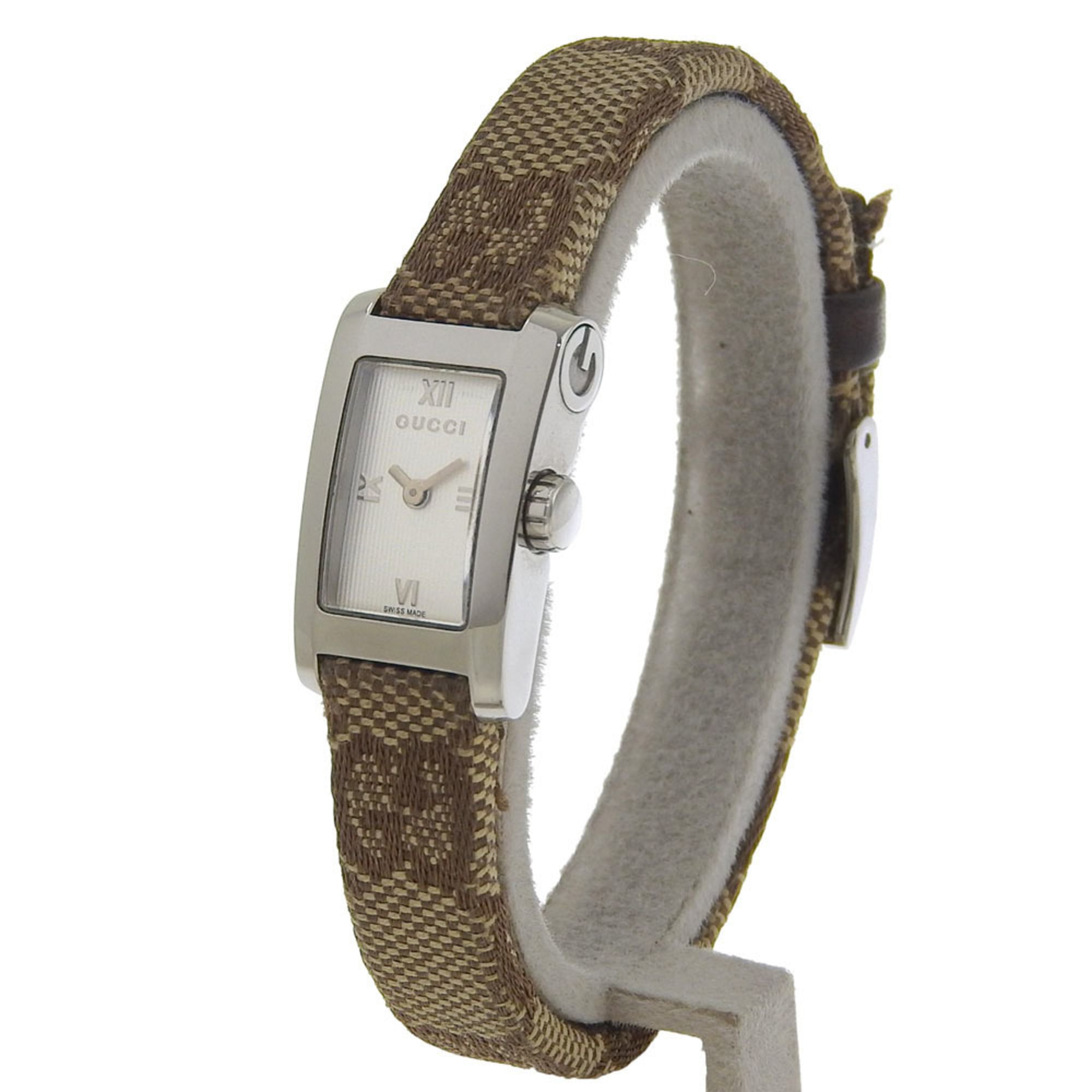 Gucci GUCCI watch 8600L stainless steel quartz analog silver dial women's — Very Good