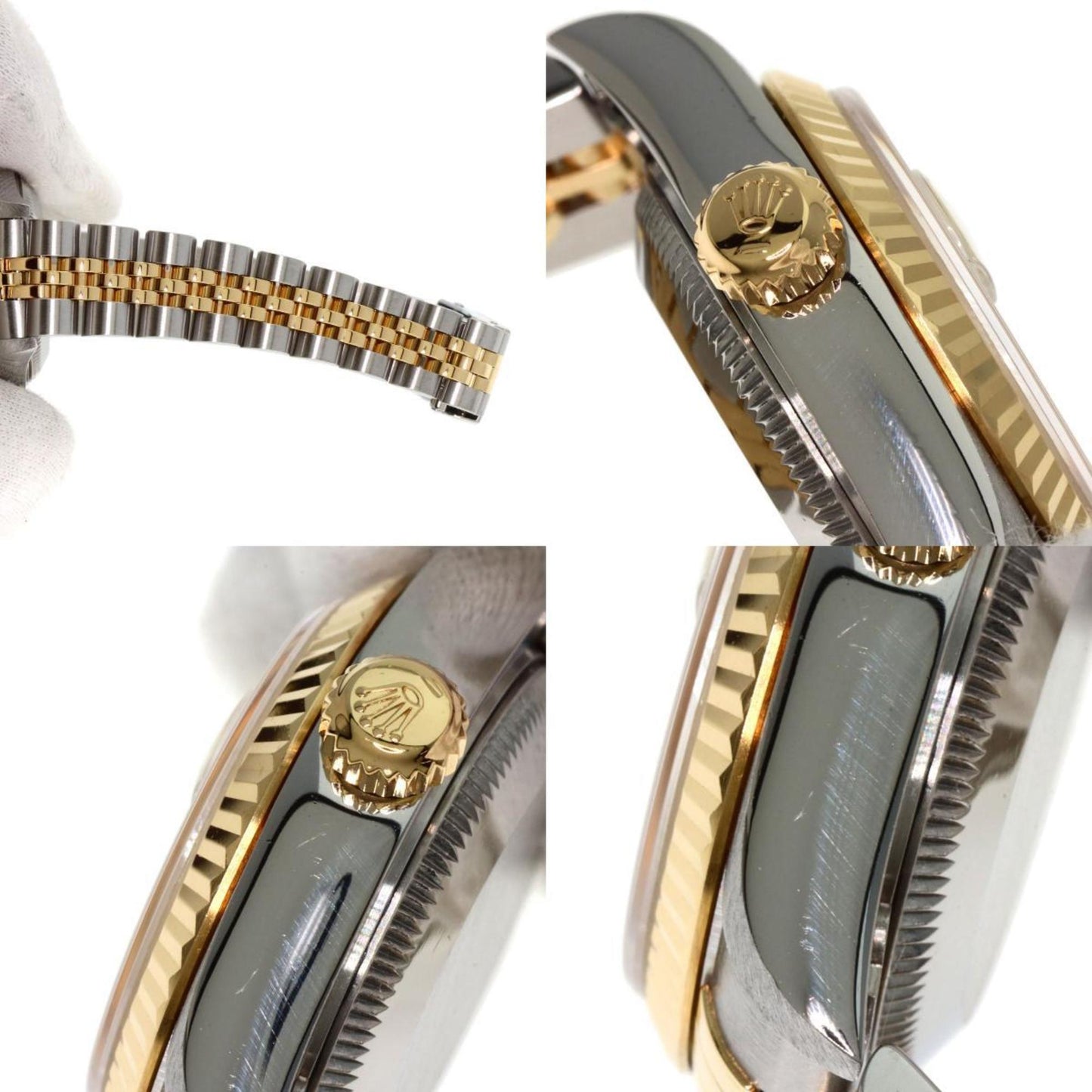 Rolex 69173G Datejust 10P Diamond Watch Stainless Steel SSxK18YG Ladies ROLEX