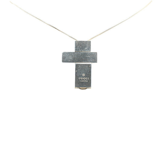 Gucci Separate Cross Venetian Chain Necklace SV925 Silver Women's GUCCI