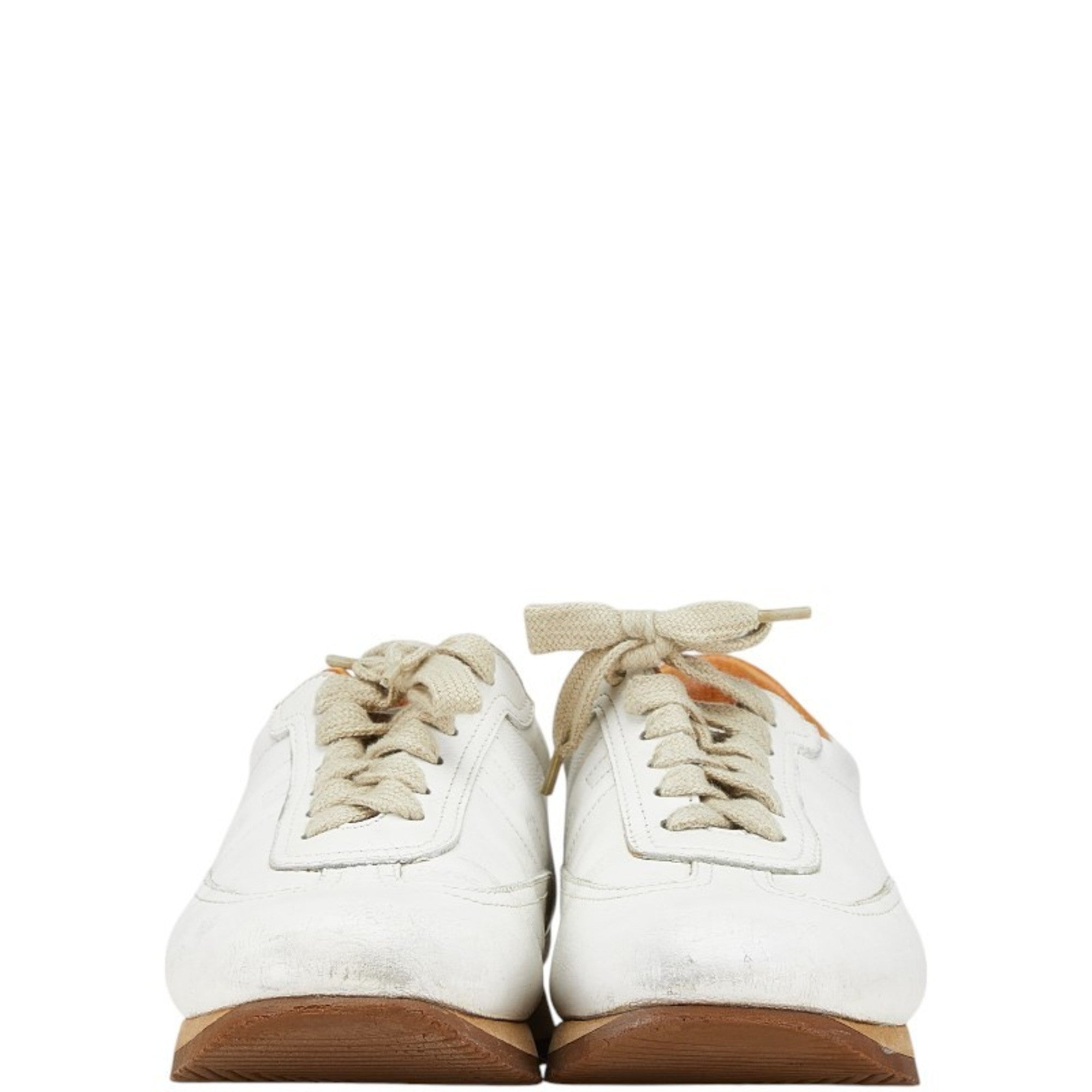 Hermes Quick Sneakers Size: 36 White Leather Women's HERMES