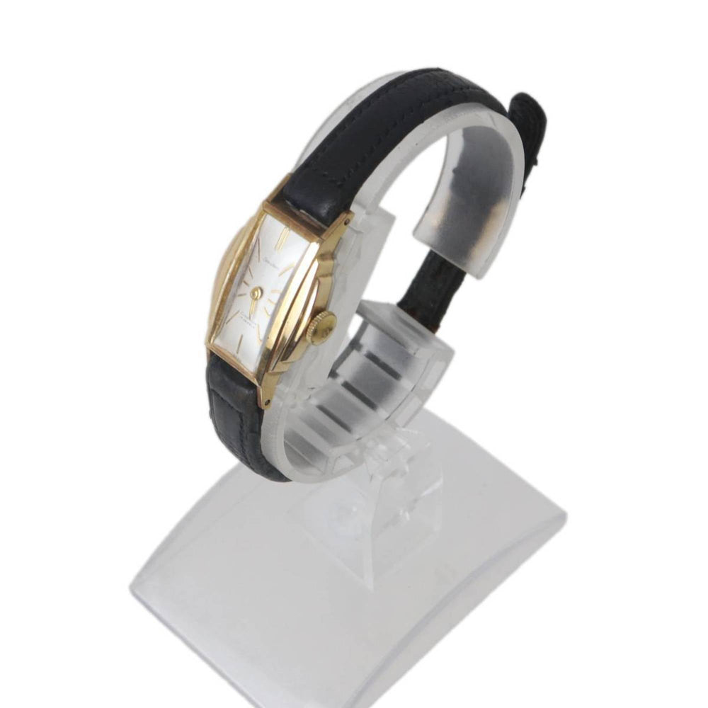 SEIKO Merit Women's Hand-Wound DiaShock 17 Jewels Watch, Gold and Black, 5257, Fits wrists from 14cm to 17.5cm — Good