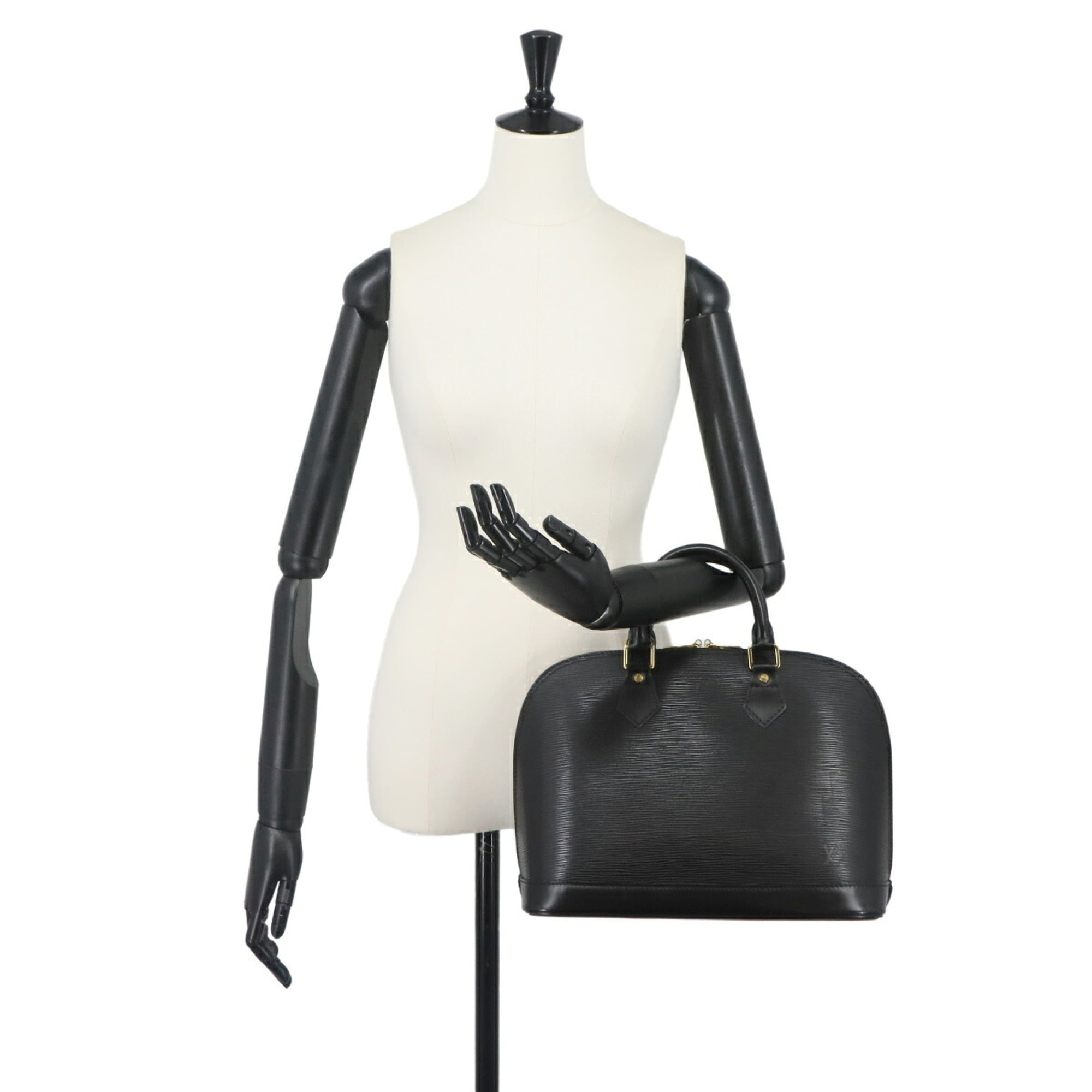 Louis Vuitton Alma PM Epi Leather Handbag, Noir (M52142), Gold Hardware — Like New