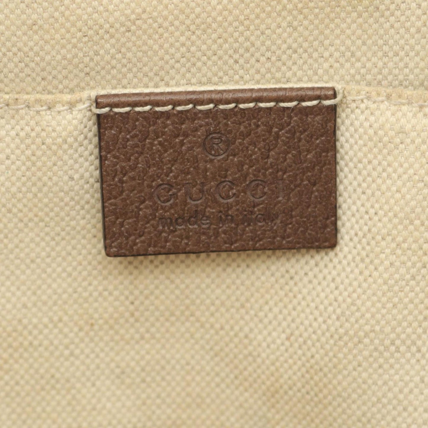 Gucci GG Supreme Ferry Line Shoulder Bag/Rucksack/Backpack in Coated Canvas and Leather, Beige, Brown, Multicolor, Women's, 473875