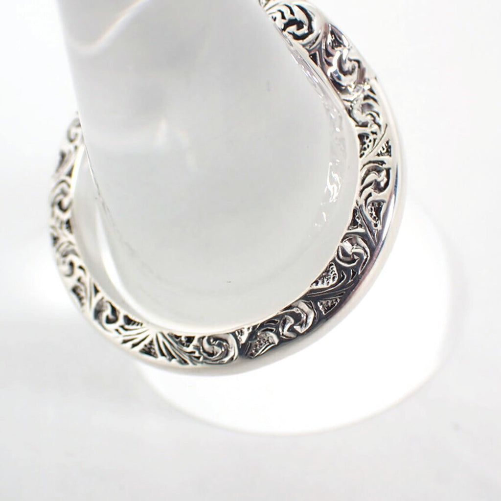 GUCCI 925 Double G Arabesque Ring, size 18