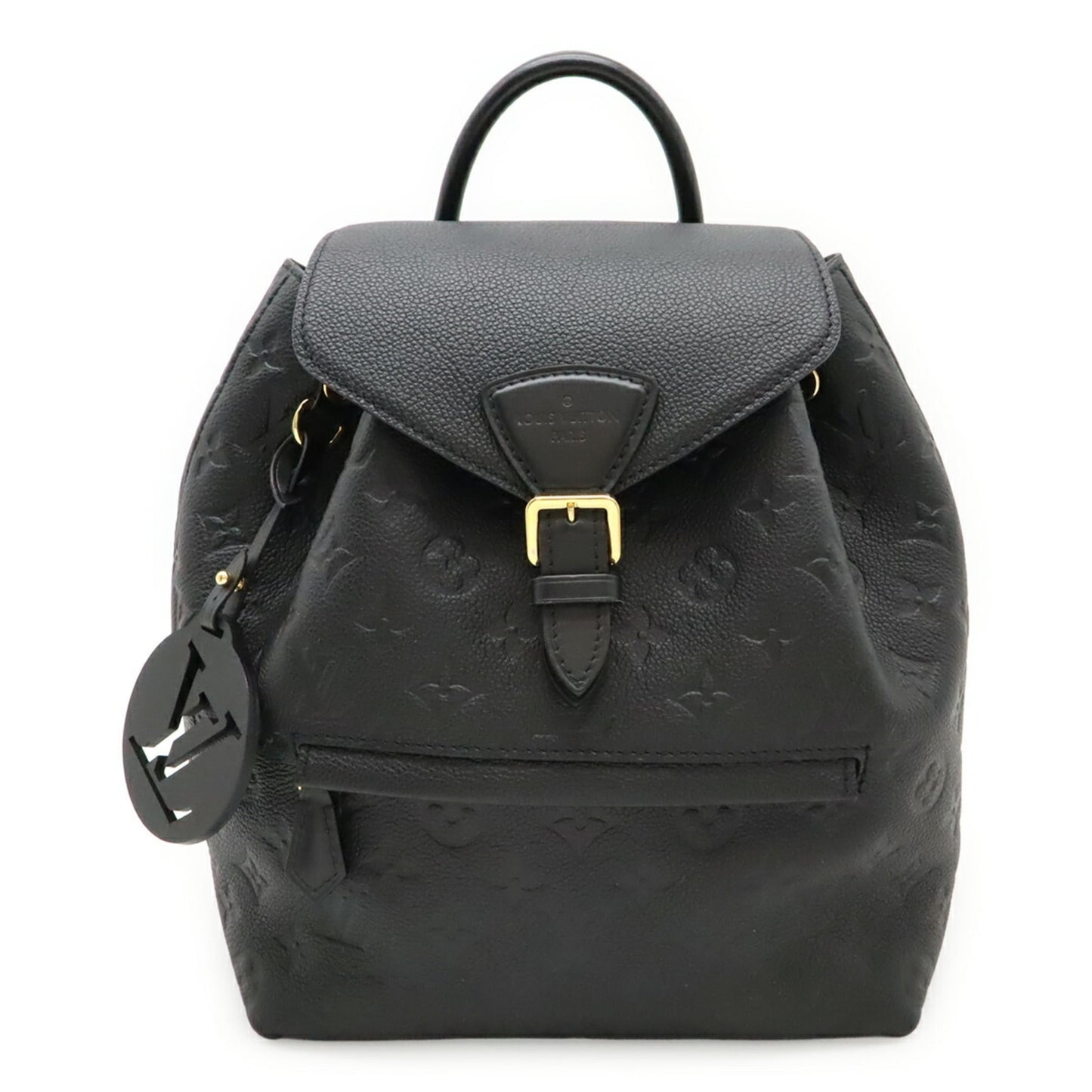LOUIS VUITTON Monogram Empreinte Montsouris PM Backpack in Noir and Black (M45205)