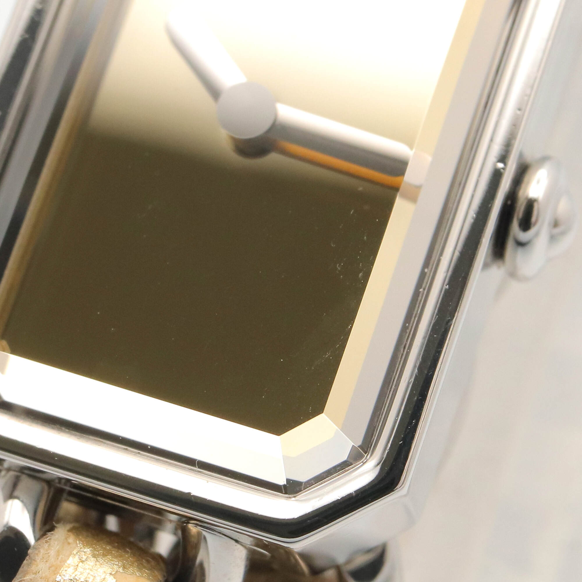 Chanel CHANEL Première Rock Watch, Stainless Steel, Leather Strap, Ladies, Gold Tone, Mirror Finish, H5583 — Very Good