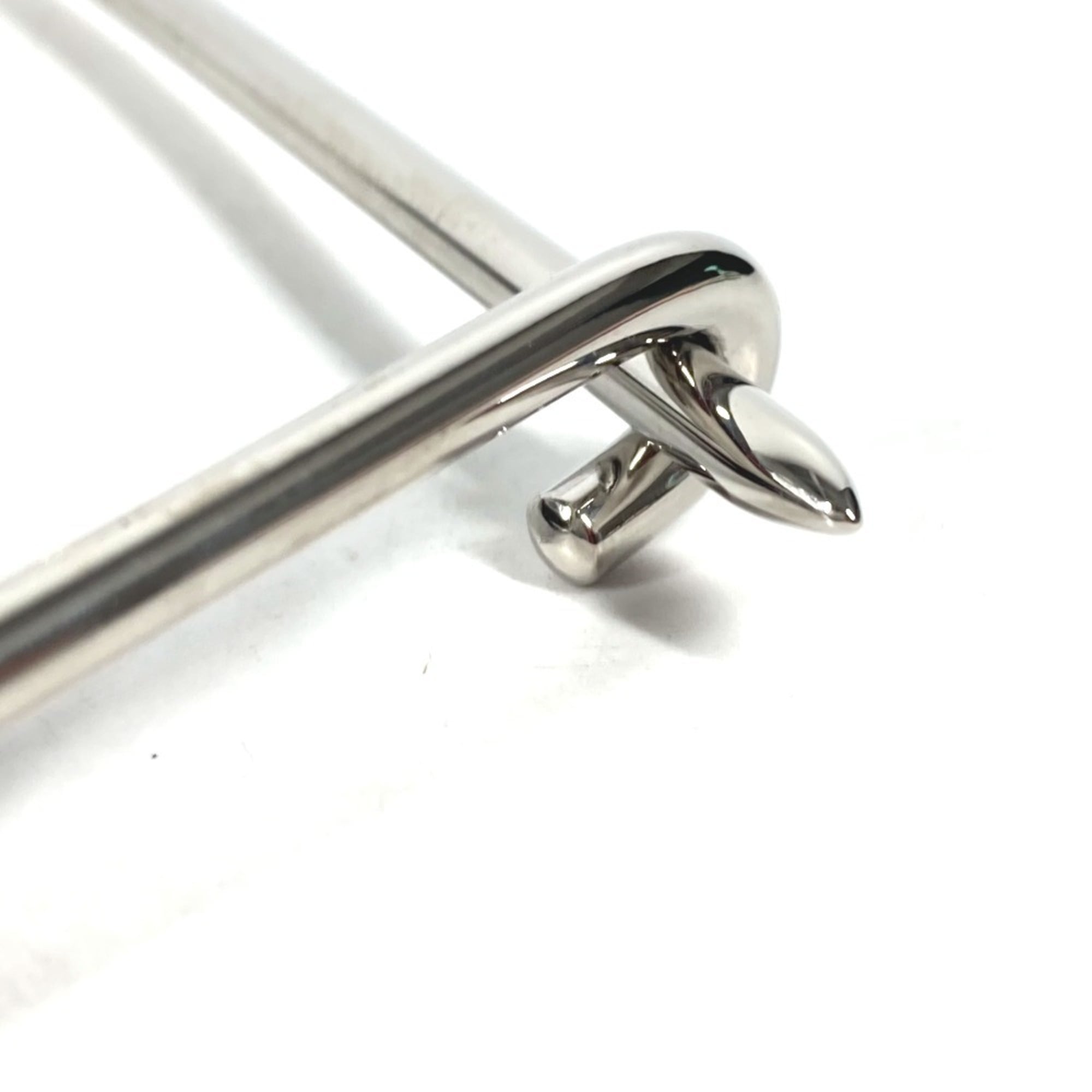 LOEWE 111.19.043 17A Rose Mechano Pin Brooch Metal Leather Women's Silver Similar MO-241208-15 — Like New