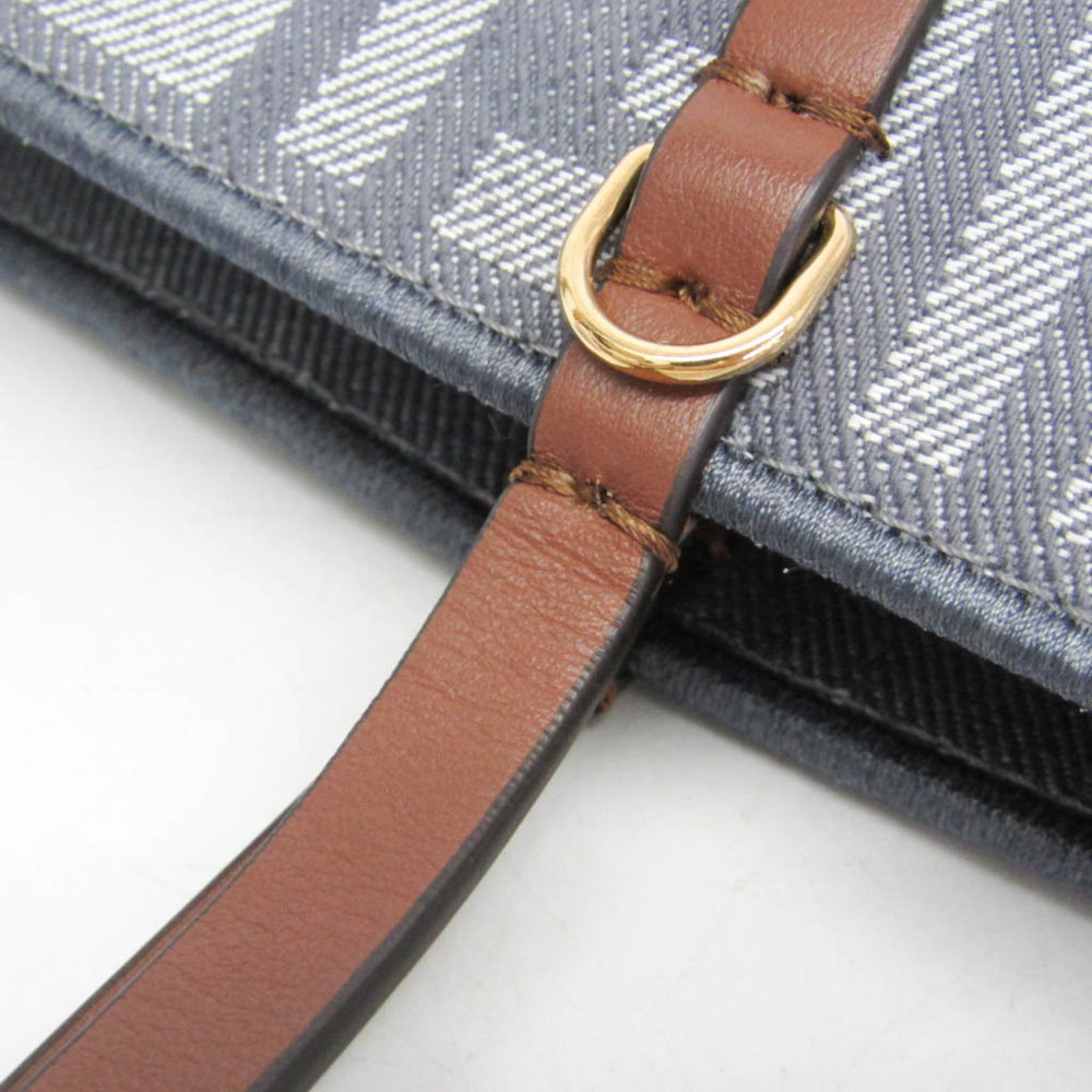 Fendi ROLL Small 8BH424 Reversible Women's Canvas,Leather Shoulder Bag,Tote Bag Brown,Gray — Like New