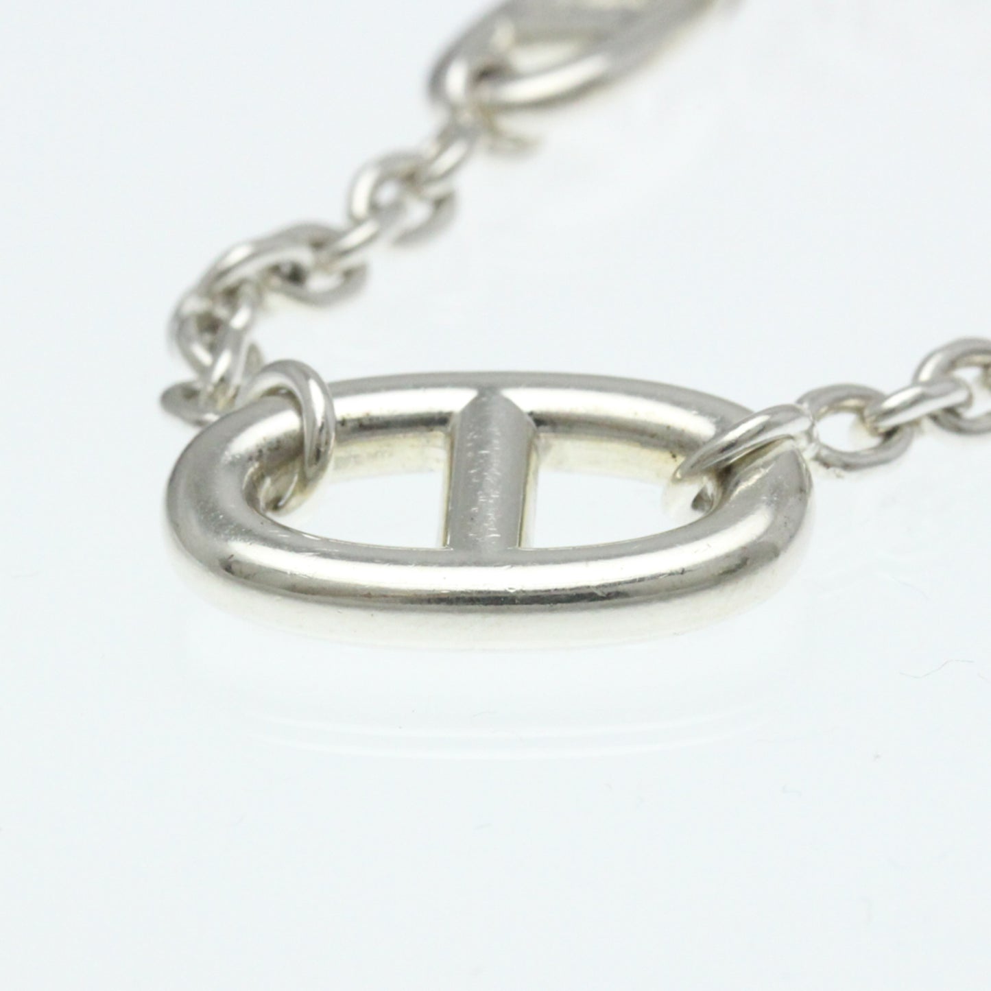 Hermes Chaine D'ancre Farandole Bracelet Silver 925 No Stone Charm Bracelet Silver