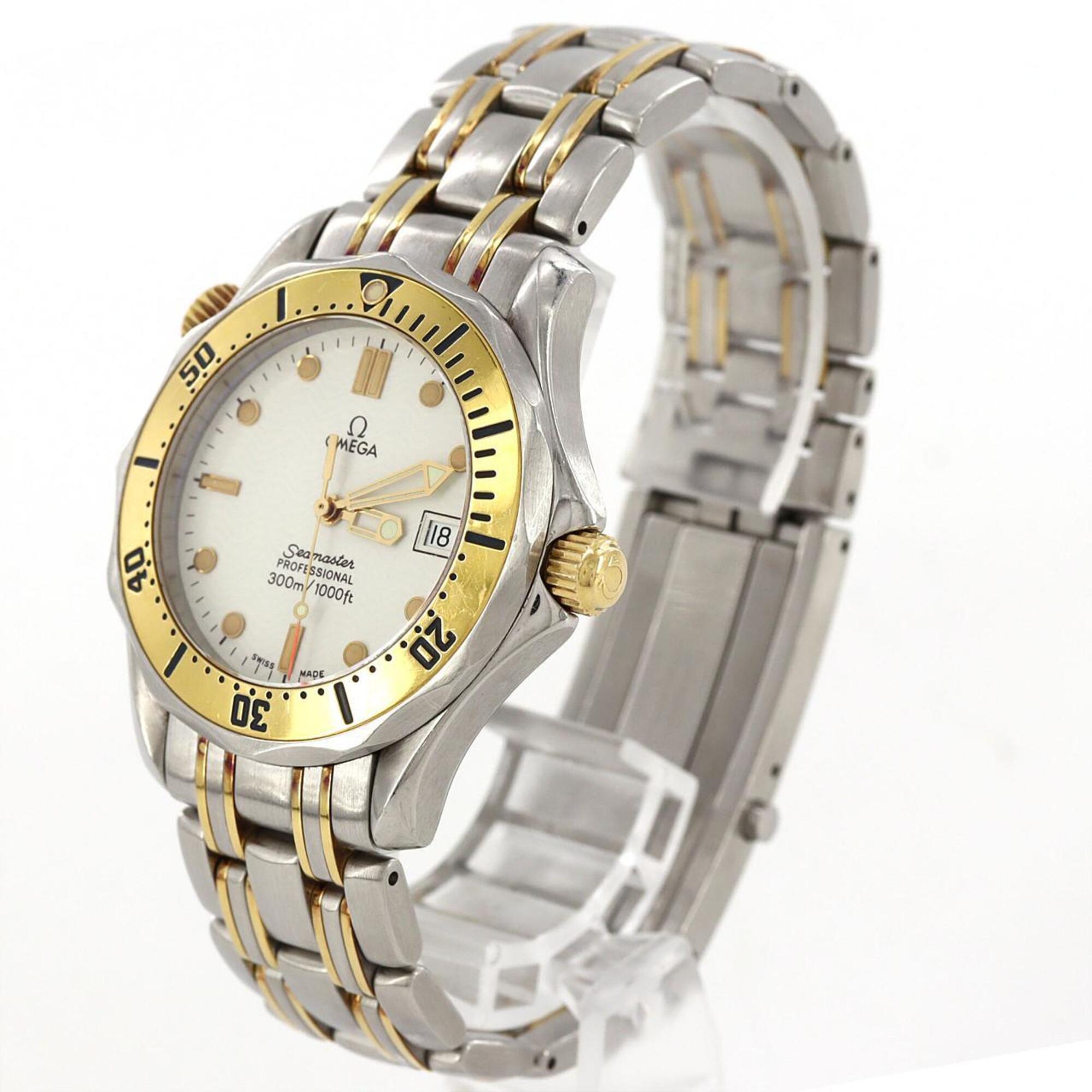 Omega Seamaster Professional Two-Tone Stainless Steel x Yellow Gold Quartz Watch — Good