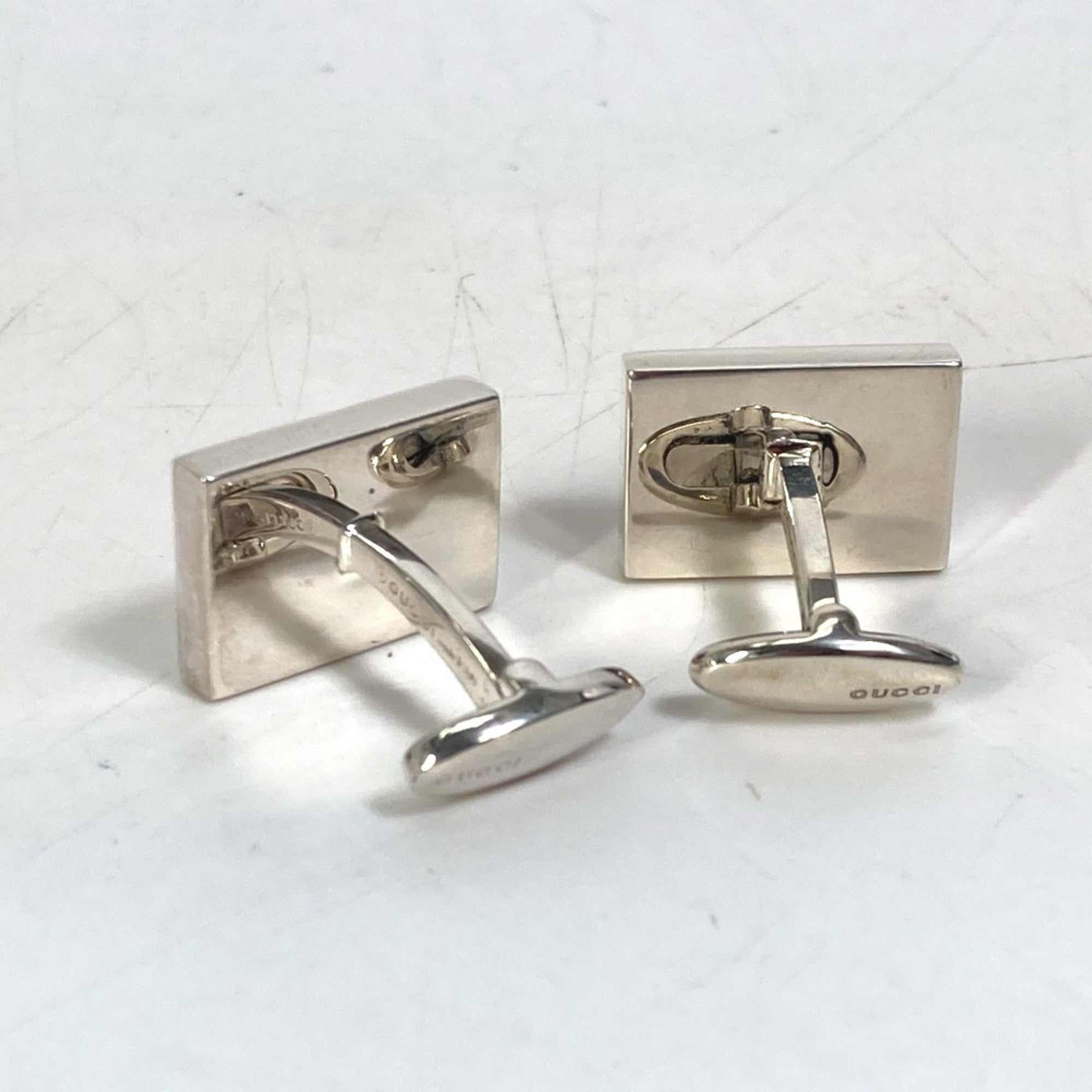 GUCCI 457224 Ghost Cufflinks SV925 Men's Silver — Like New