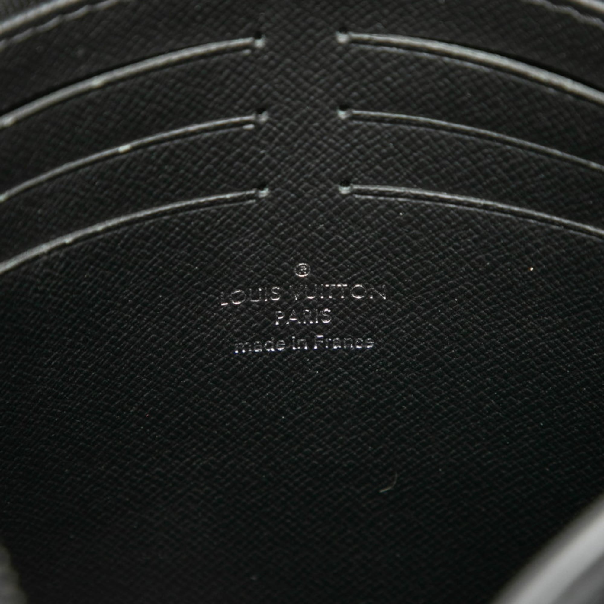 Louis Vuitton Monogram Eclipse Pochette Voyage MM Second Bag/Clutch Bag M61692 Black Leather Men's LOUIS VUITTON