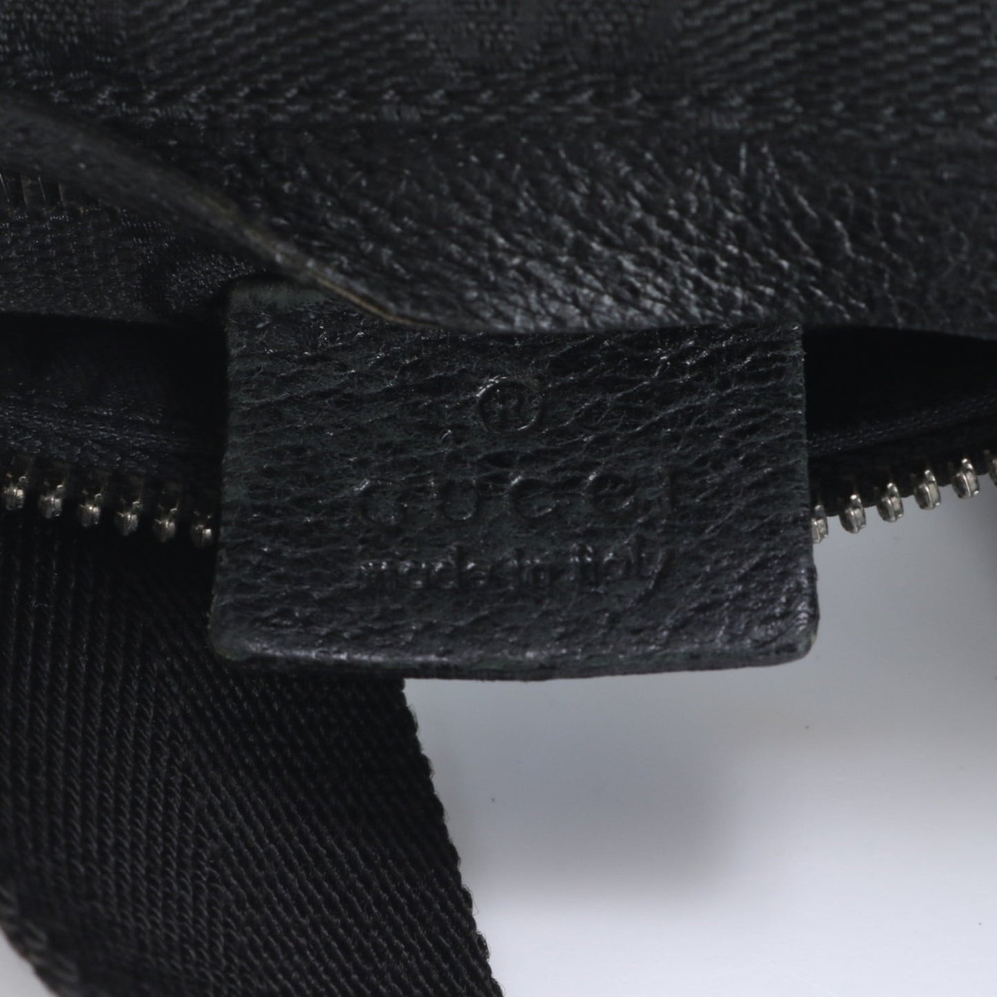 Gucci GG Canvas 28566 Leather Body Bag Waist Pouch Shoulder for Men