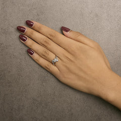 10K Yellow Gold Diamond Accent Filigree Heart Promise Ring (I-J Color, I3 Clarity)