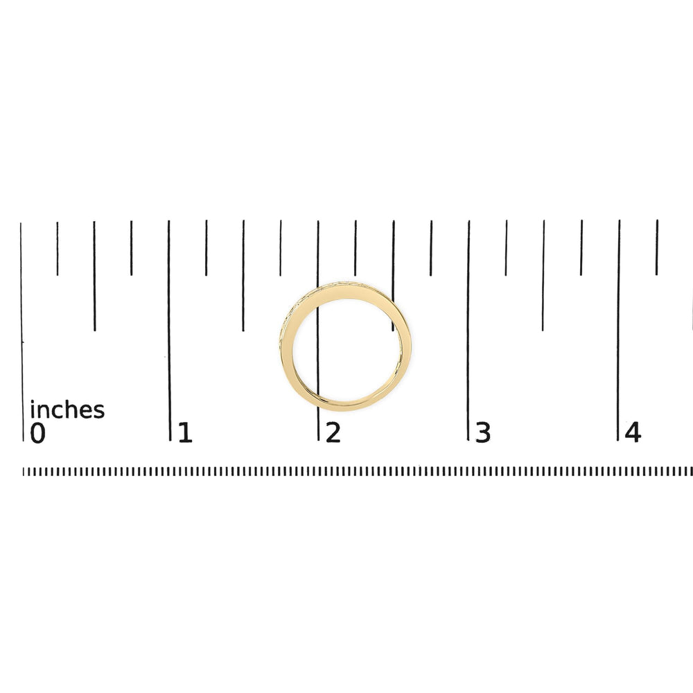 10K Yellow Gold Two-Row Diamond Band Ring (1 Cttw, J-K Color, I1-I2 Clarity)