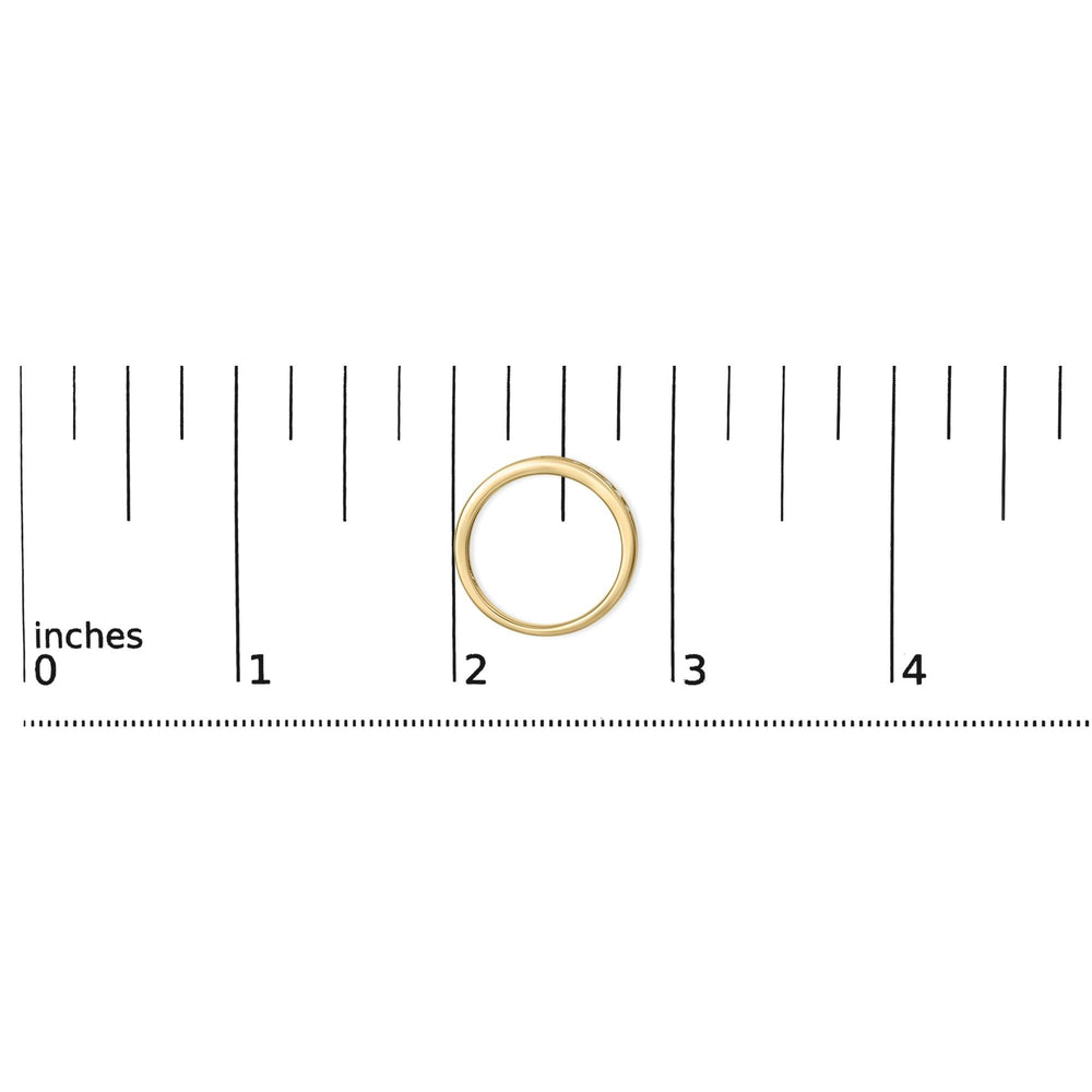 10K Yellow Gold Plated .925 Sterling Silver 1/4 Cttw Channel Set Round Diamond 11 Stone Wedding Band Ring (K-L Color, I1-I2 Clarity)