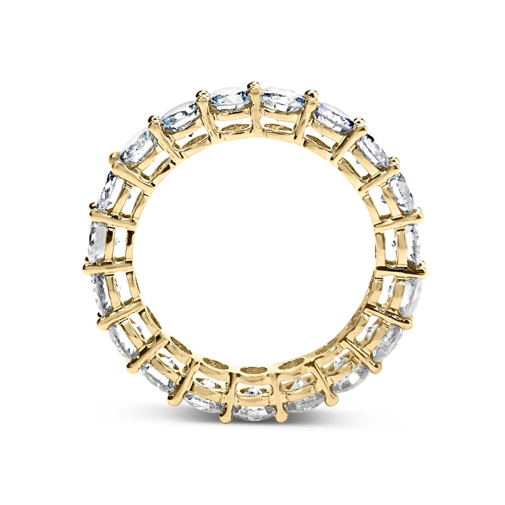 14K Yellow Gold 4.00 Cttw Natural Diamond Eternity Band Ring