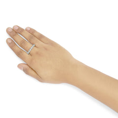 14K Yellow Gold 4.00 Cttw Natural Diamond Eternity Band Ring