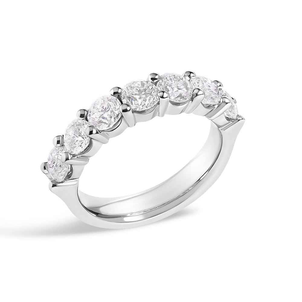 14K Gold 2.0 Cttw Diamond 7 Stone Band Ring