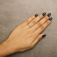 14K Gold 1/2 Cttw Diamond 7 Stone Band Ring